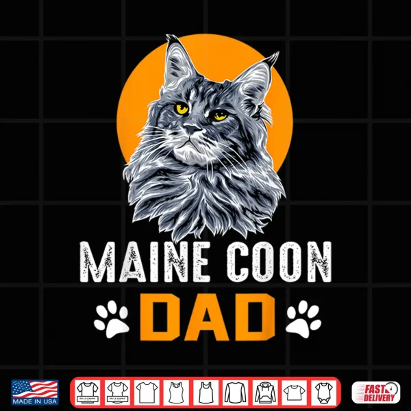 Design CAT MAINE COON DAD MAINE COON Shirt