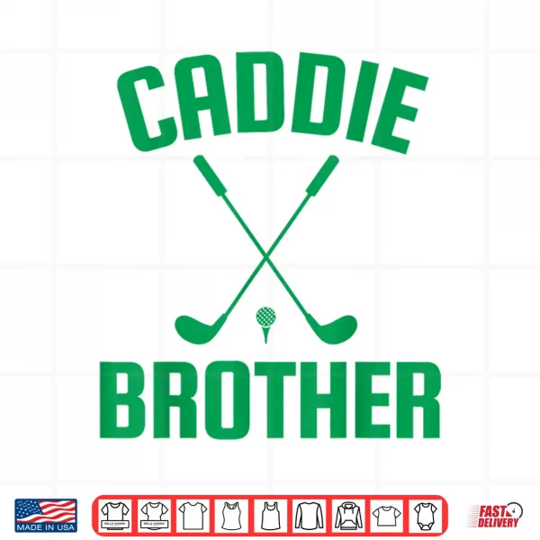 Design Caddie Brother Golf Club Golfing Golfer Cute Golf Player Boy Shirt