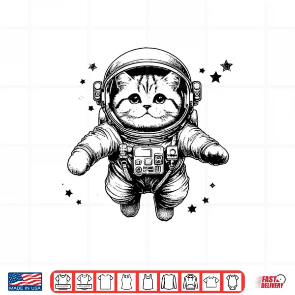 Design Cat Dad Mom Space Astronaut British Shorthair Shirt