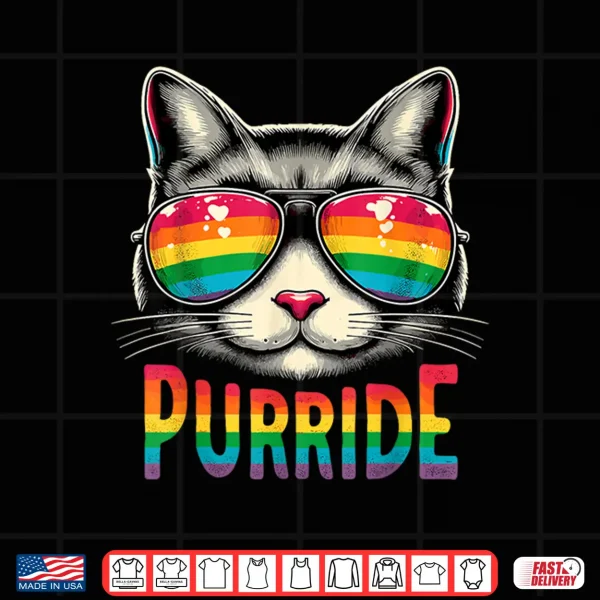 Design Cat Gay Pride Rainbow LGBTQ Shirt