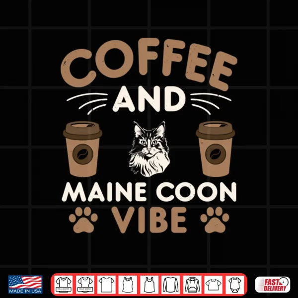 Design Cat Owner Barista Motif Coffee Maine Coon Cat Shirt