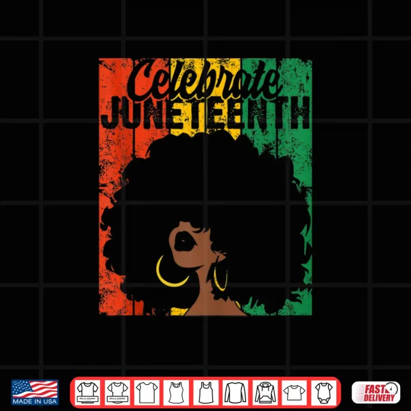Celebrate Juneteenth Retro African Colors Womens Shirt 4 Design Celebrate Juneteenth Retro African Colors Womens Shirt