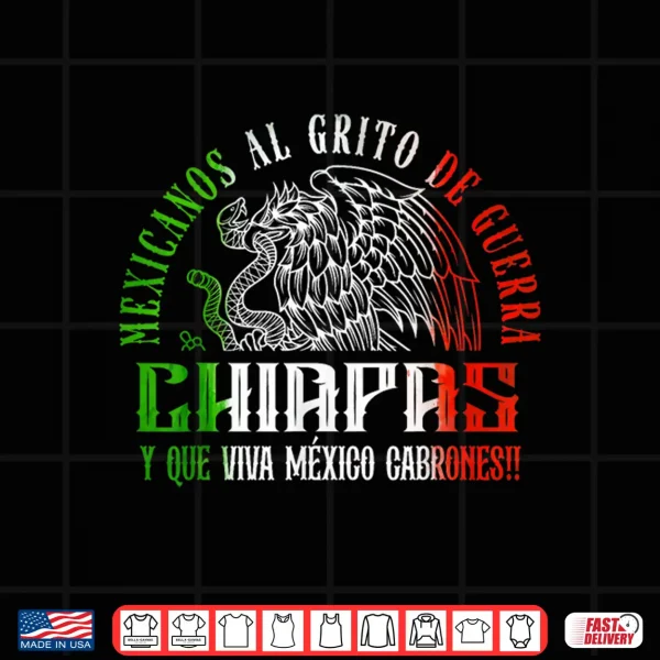 Design Chiapas Mexico Souvenir Mexican Travel Vacation Shirt