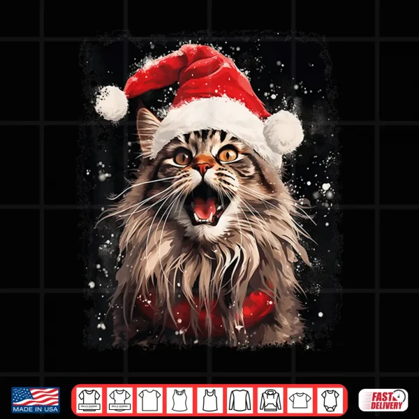 Design Christmas Maine Coon Cat Shirt