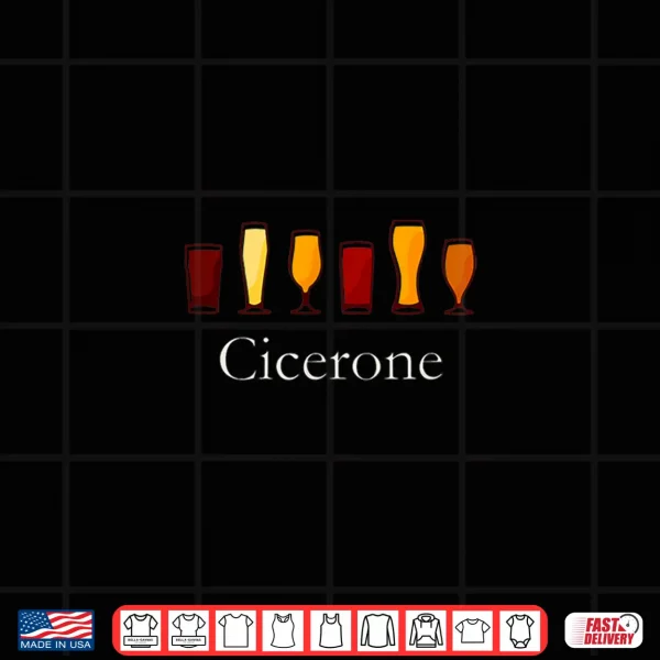 Design Cicerone Beer Sommelier For Craft Beer Drinking Shirt
