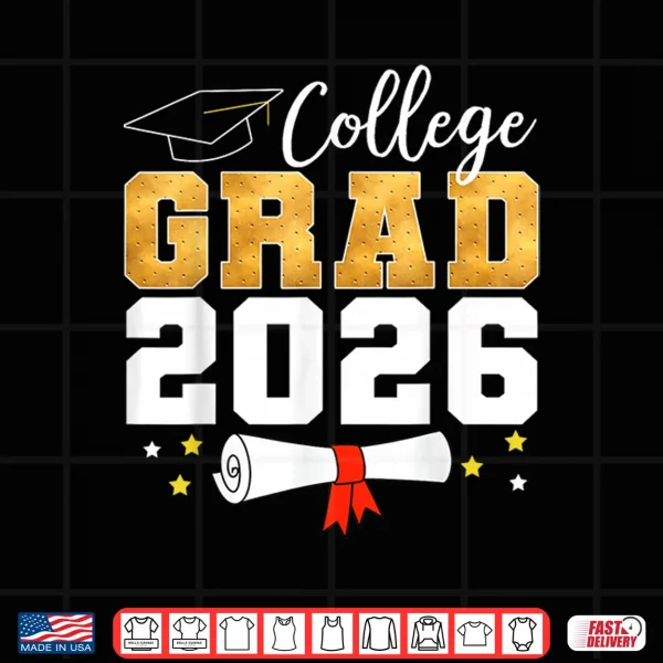 Design College Class of 2026 Graduate Student School Graduation Shirt
