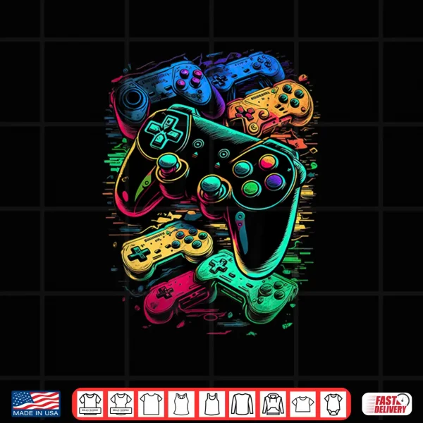 Design Control gamer Video Game Controller Shirt