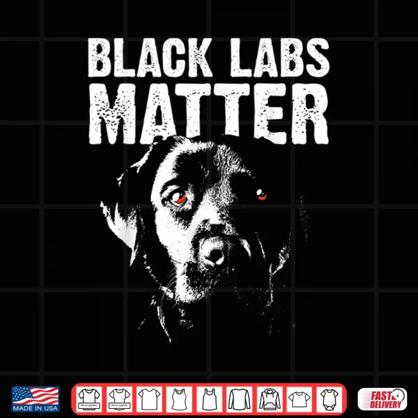 Design Cool Labrador Black Labs Matter Service Animal Shirt