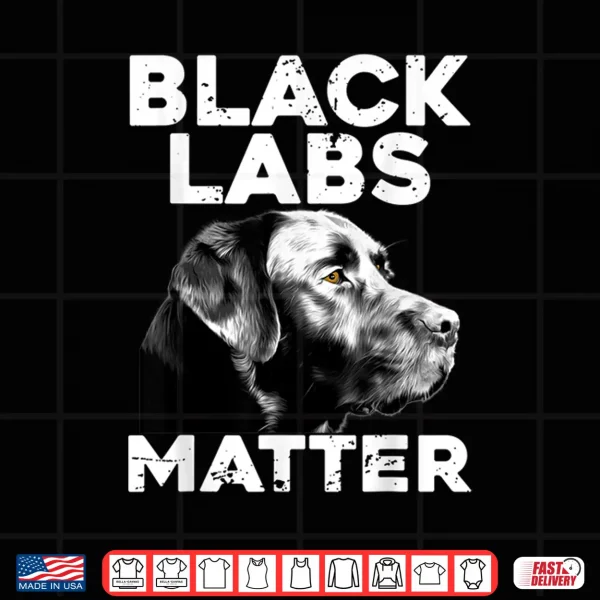 Design Cool Labrador For Men Women Black Labs Matter Service Animal Shirt
