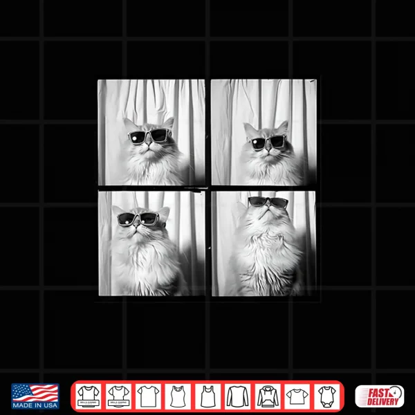 Design Cool Ragdoll Cat Wearing Sunglasses Funny Cat Picture Men Women Kids Shirt