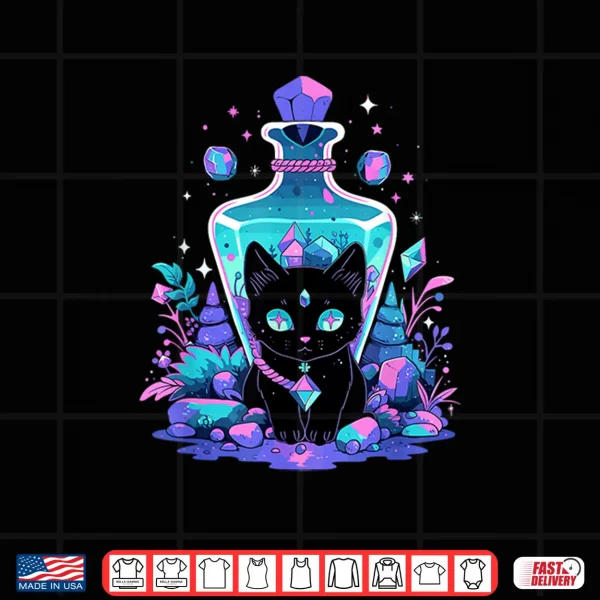 Design Cottagecore Goth Kawaii Anime Cat Gifts Girls Womens Cat Shirt