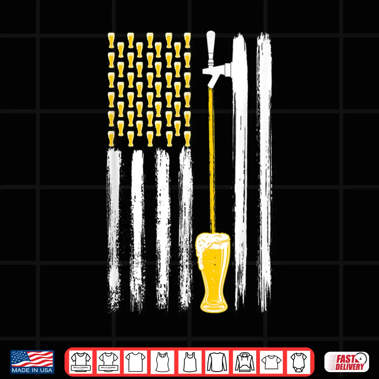 Craft Beer American Flag Usa 4Th July Alcohol Brew Brewery Shirt Craft Beer American Flag Usa 4Th July Alcohol Brew Brewery Shirt