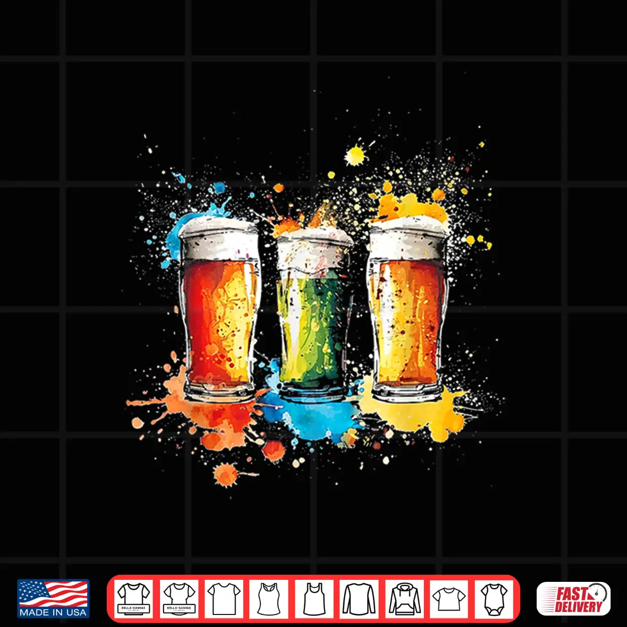 Craft Beer Watercolor Shirt Craft Beer Watercolor Shirt