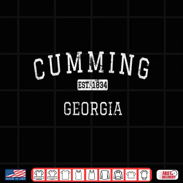 Design Cumming Georgia GA Vintage Performance Shirt