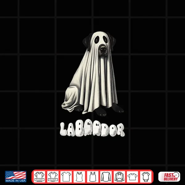 Design Cute Black Labrador Retriever Halloween Ghost LaBOOdor Lab Shirt