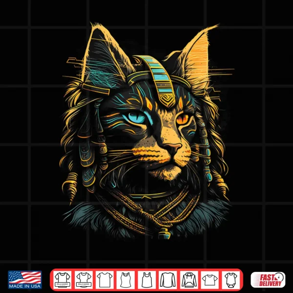 Design Cute Maine Coon Cat Lover Egyptian Pharaoh Maine Coon Cat Shirt