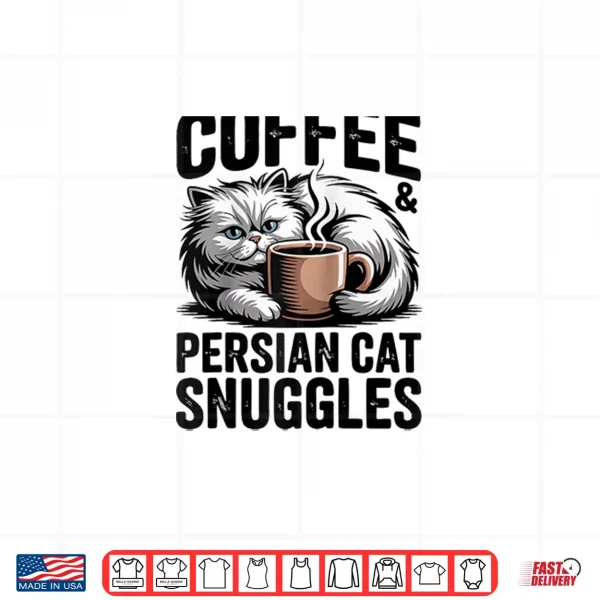 Design Cute Persian Cat Coffee Shirt
