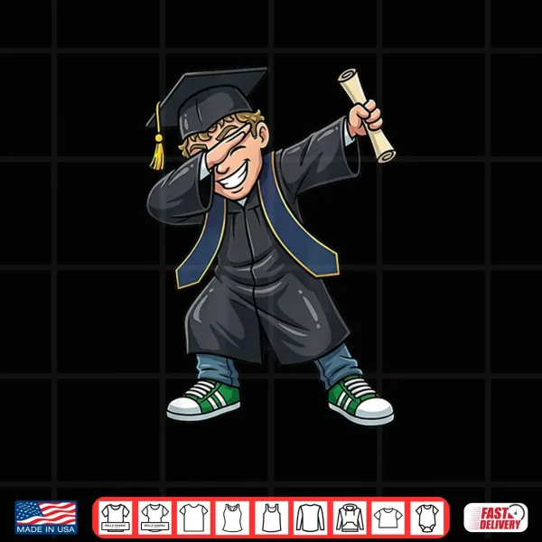 Design Dabbing Boy Graduation Class of 2026 Funny Graduate Senior Shirt