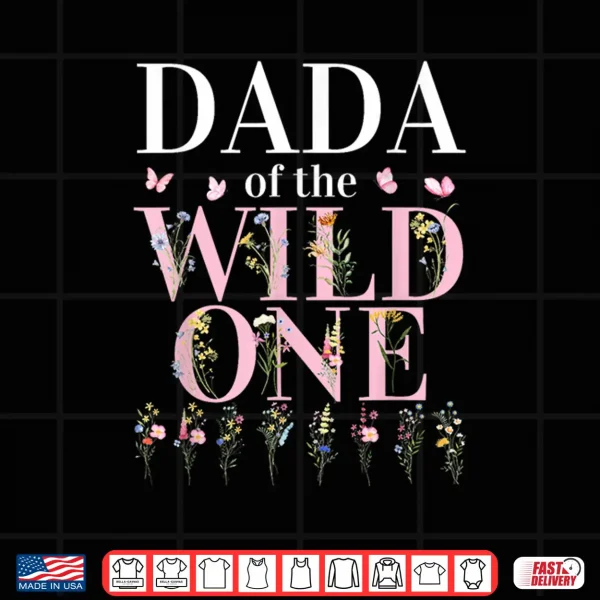 Design Dada Wild One Wildflower First Birthday Family Party Shirt