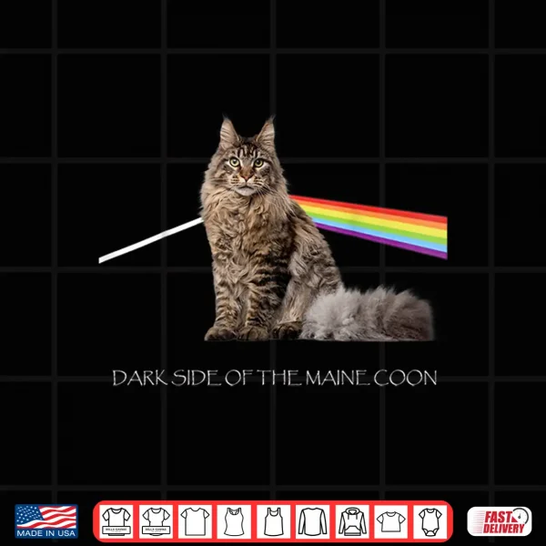 Design Dark Side Of The Maine Coon Cat Lover Shirt