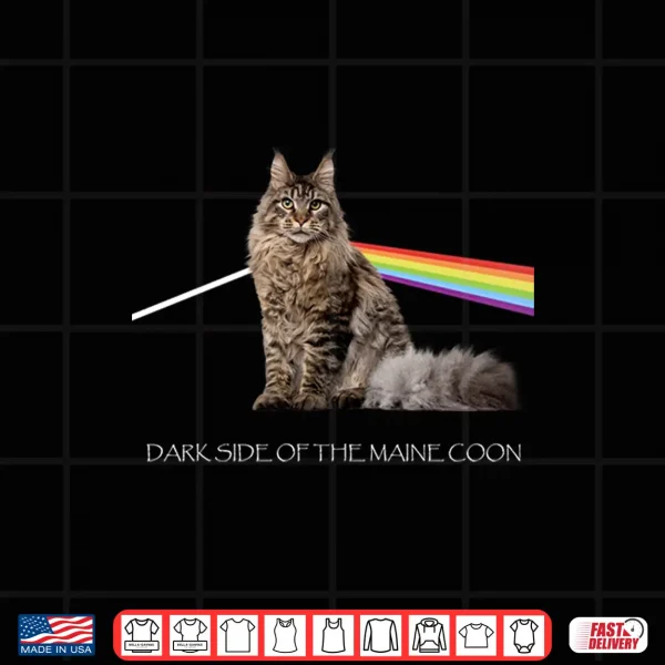 Design Dark Side Of The Maine Coon Cat Lover Shirt Shirt