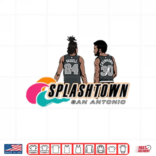 Design Devin Vassell And Julian Champagnie Splashtown San Antonio Shirt