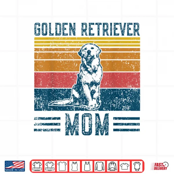 Design Dog Golden Retriever Mom Vintage Golden Retriever Mom Shirt