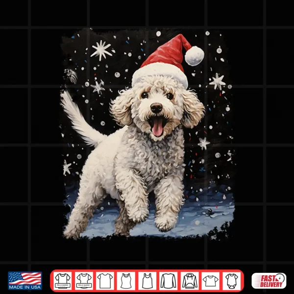 Design Dog Vintage Poodle Christmas Shirt