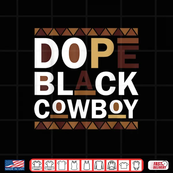 Design Dope Black Cowboy Retro Juneteenth Black History Shirt