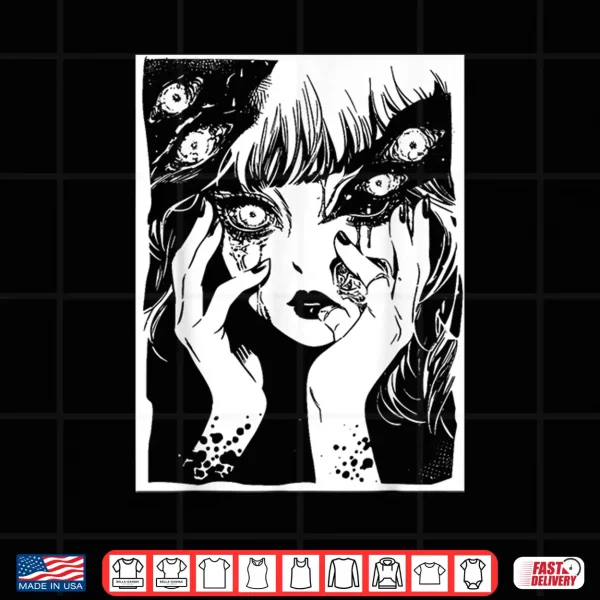 Design Edgy Creepy Horror Anime Manga Weird Japan Japanese Harajuku Shirt