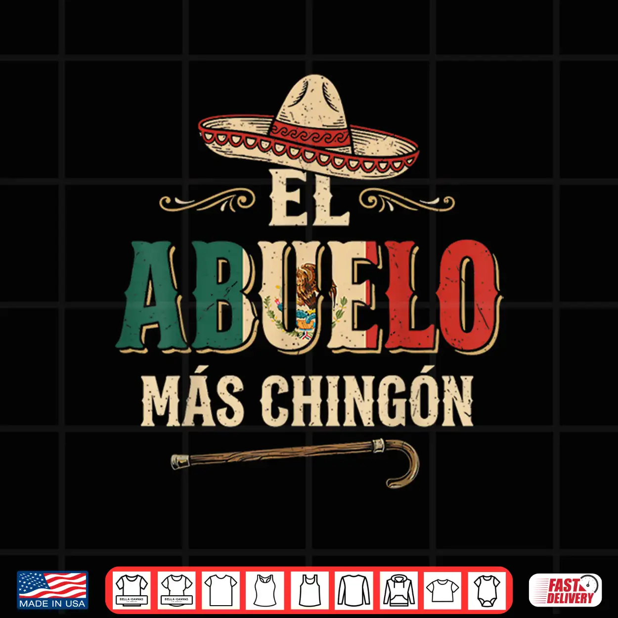 El Abuelo Mas Chingon Mexican Spanish Grandpa Father’S Day Shirt El Abuelo Mas Chingon Mexican Spanish Grandpa Father’S Day Shirt
