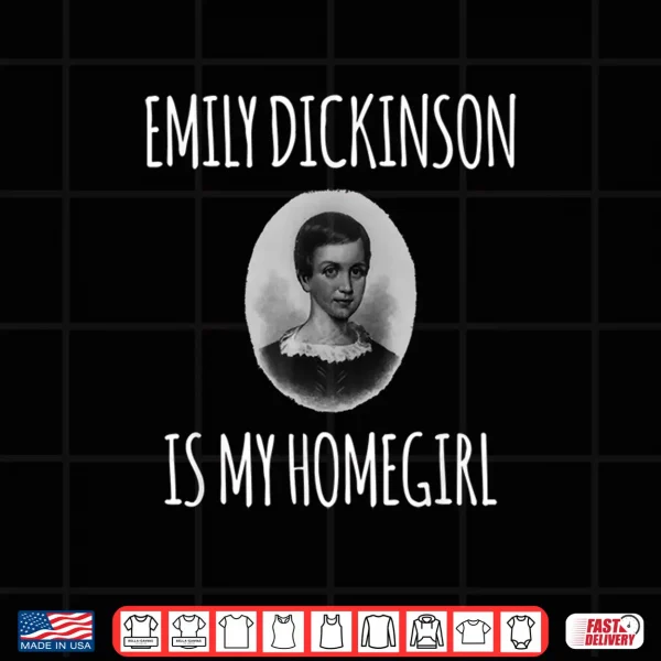 Design Emily Dickinson Fan Shirt Poetry Reader Gift Poem Writer
