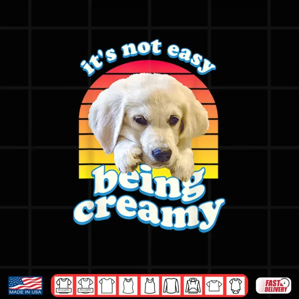 Design English Cream Golden Retriever Funny ECGR Puppy Vintage 80s Shirt