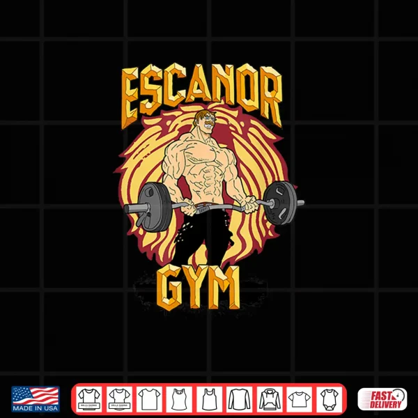Design Escanor Gym Pride Shirt