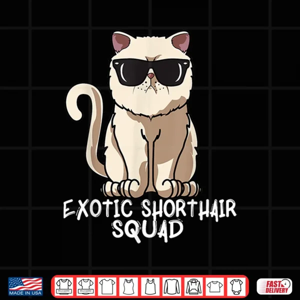 Design Exotic Short Hair Caddy Funny Exotic Short Hair Cat Mum Shirt
