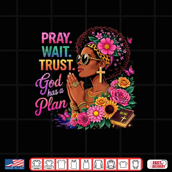Design Faith Black Women African Melanin Queen God Christian Shirt