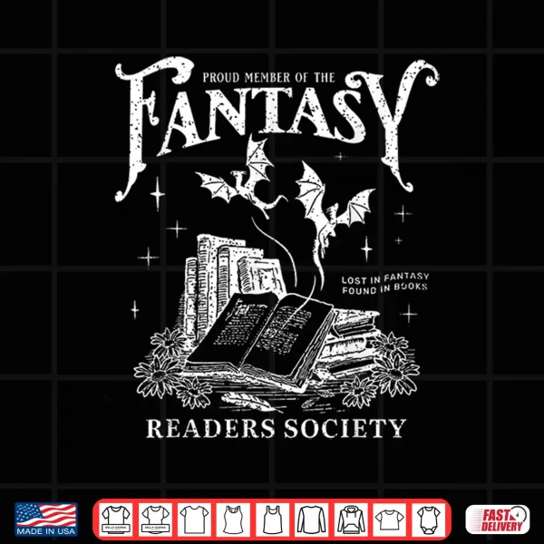 Design Fantasy Reader Shirt Romance Reader Bookish Bibliophile Shirt