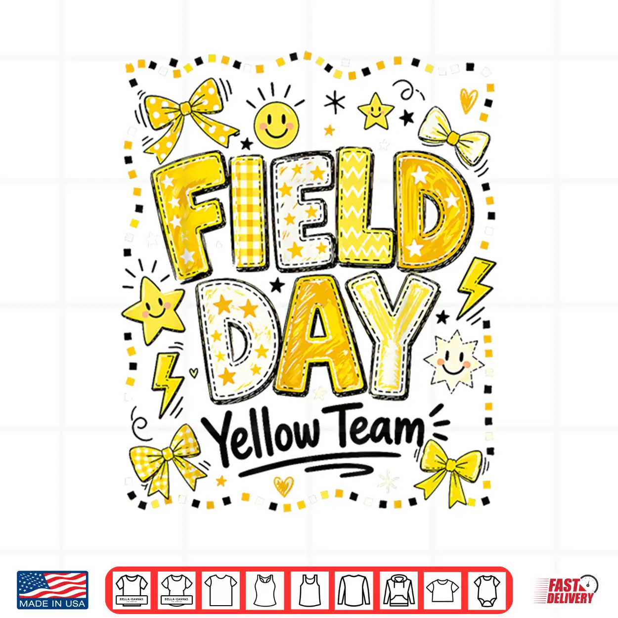 Field Day Yellow Team Funny Teacher Field Day Games Shirt Field Day Yellow Team Funny Teacher Field Day Games Shirt