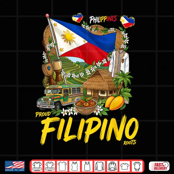 Design Filipino Roots Idea for Women Filipiniana Philippines Themed Shirt