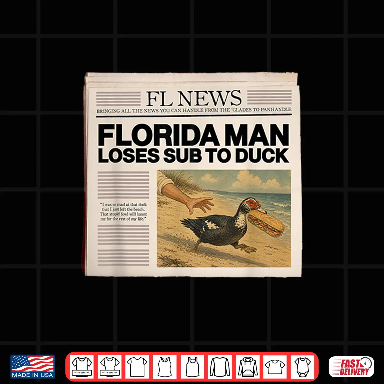 Florida Man Loses Sub To Duck Shirt Florida Man Loses Sub To Duck Shirt