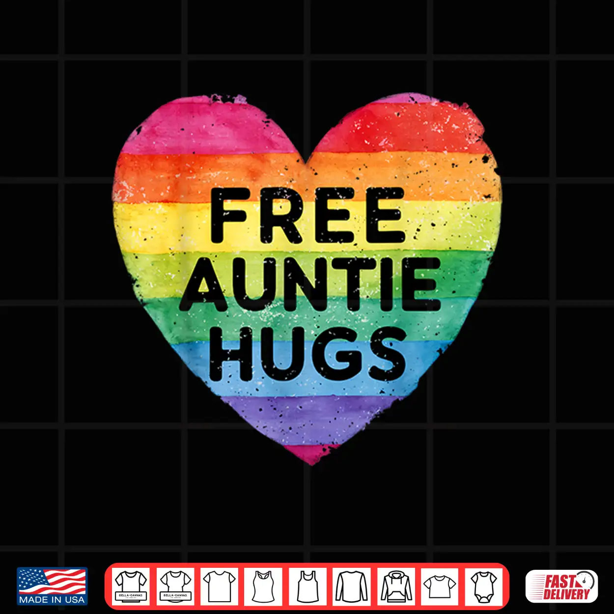 Free Auntie Hugs Lgbt Gay Lesbian Pride Month Rainbow Flag Shirt Free Auntie Hugs Lgbt Gay Lesbian Pride Month Rainbow Flag Shirt