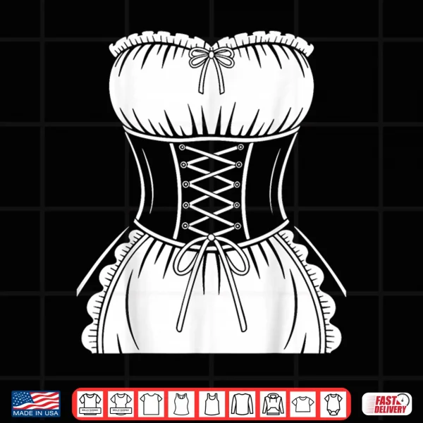 Design French Maid Shirt Adult Men Women Anime Cosplay Costume Shirt 2