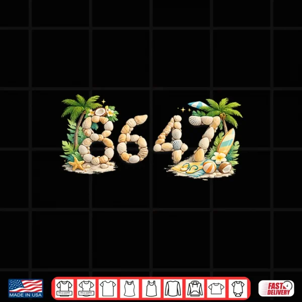 Design Funny 86 47 8647 Summer Beach Seashells Sea Shells Shirt