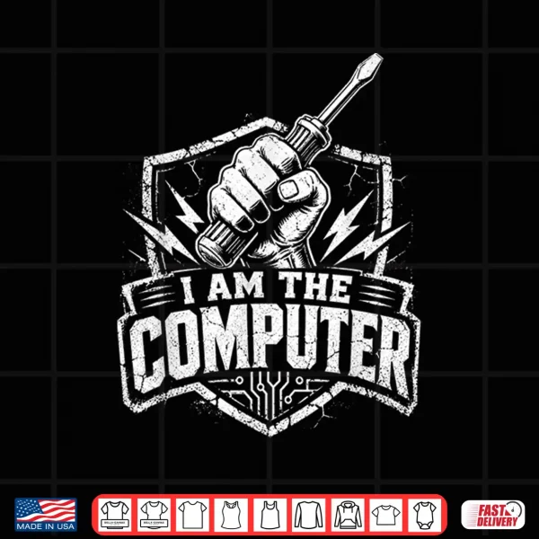 Design Funny Car Mechanic Computer Graphic Retro Slogan Shirt