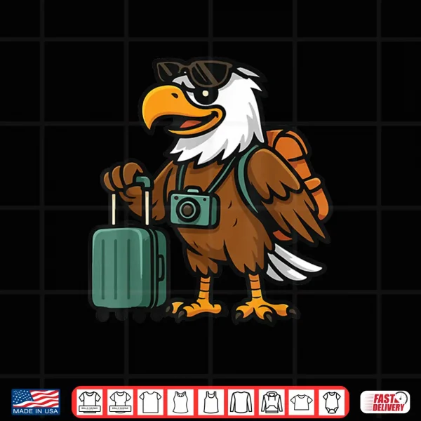 Design Funny Eagle Tourist Birds Animals Lover Eagle Backpacking Shirt