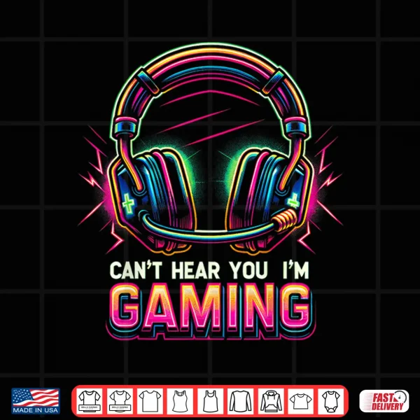 Design Funny Gamer Shirt for Boys Teens Men Video Gaming Graphic Shirt