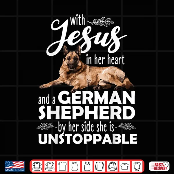 Design Funny German Shepherd Art For Women Girls Kids Dog Lover Shirt