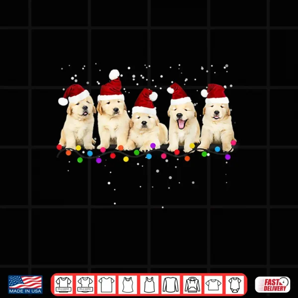 Design Funny Golden Retriever Christmas Sweater Shirt Puppy Dog Shirt
