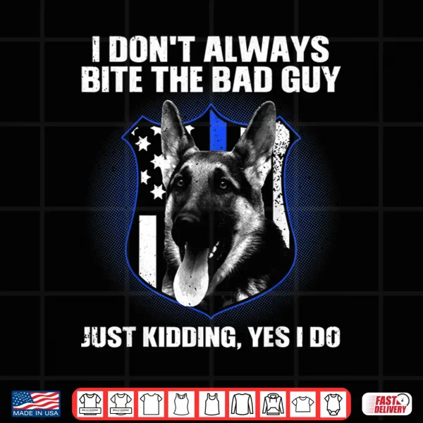 Design Funny K9 Police Dog Design K9 German Shepherd Professional Identity Shirt