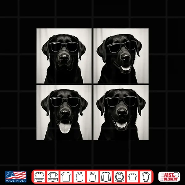 Design Funny Labrador Dog Lover Cute Black Lab Photo Booth Shirt
